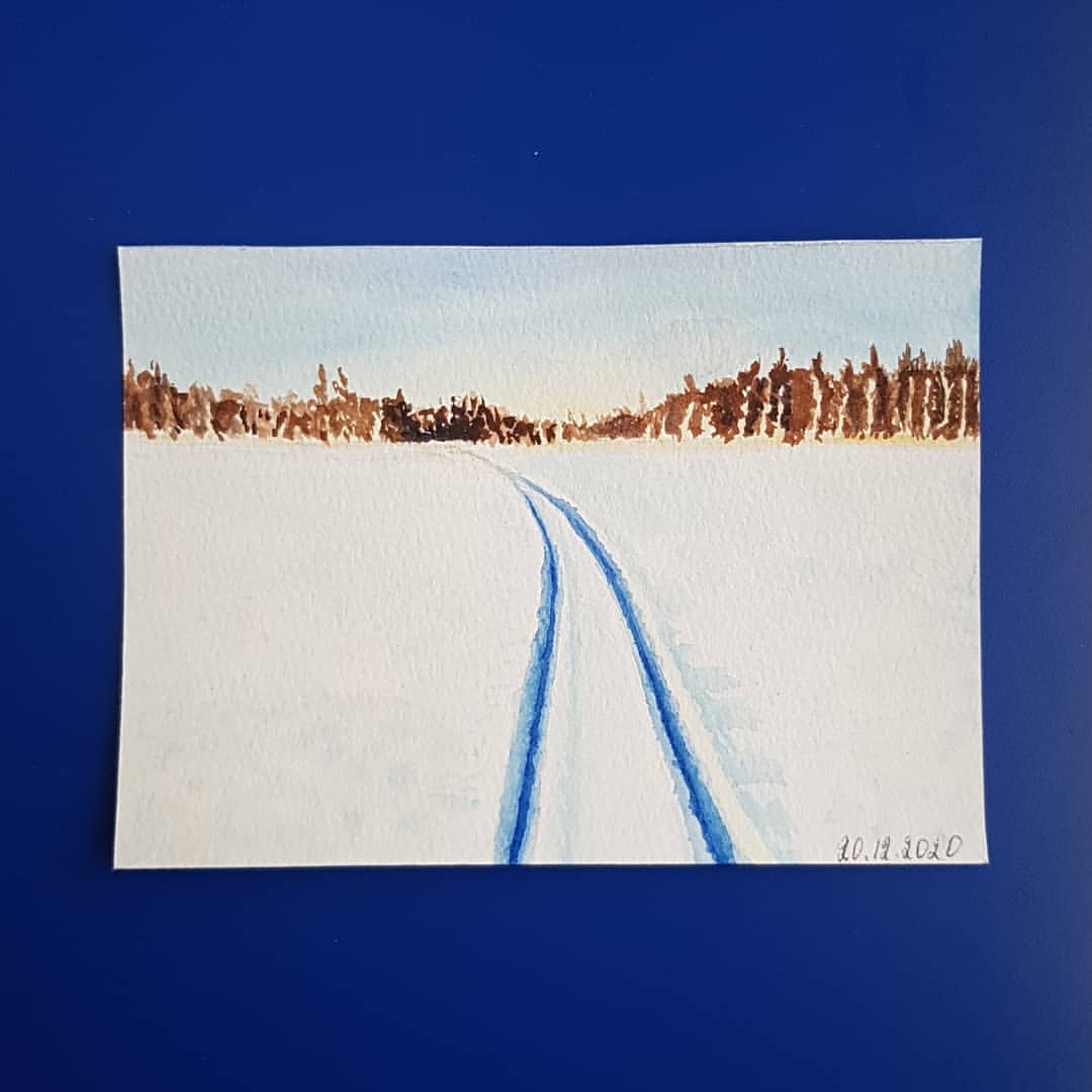 Лыжню!
Уступите парню лыжню,
Скорей!
Он несется к весне своей.
😁😁😁
День 20/31 - Снег
#скетч_адвент_dreamanddraw
#мечтай_и_рисуй