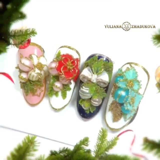 nailtrendrussia в LOOKY. #новогоднийдизайнногтей. 🎄НОВОГОДНИЙ МАРАФО...