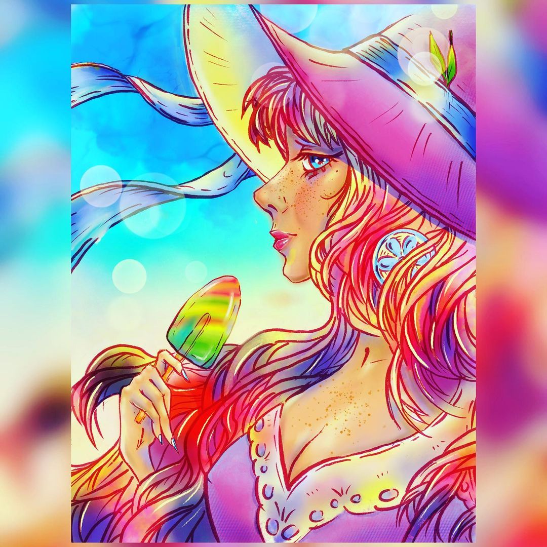 callileo75 in LOOKY. #leo75_дидж,#рисуювprocreate. Портрет с мороженым ...