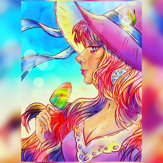 callileo75 в LOOKY. #leo75_дидж,#рисуювprocreate. Портрет с мороженым ...