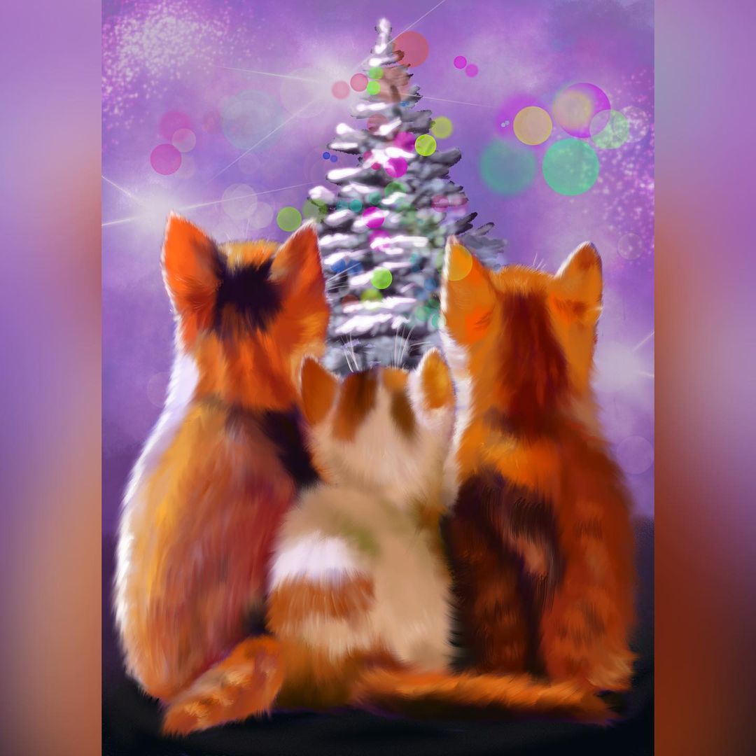 callileo75 in LOOKY. #рисую_с_pilnikovaart,#рисуювprocreate,#leo75рисует,#leo75_дидж,#33котаleo,#рисуюкота,#catdrawing,#drawingcat,#drawingcats. 6/33 Котики и елка))...