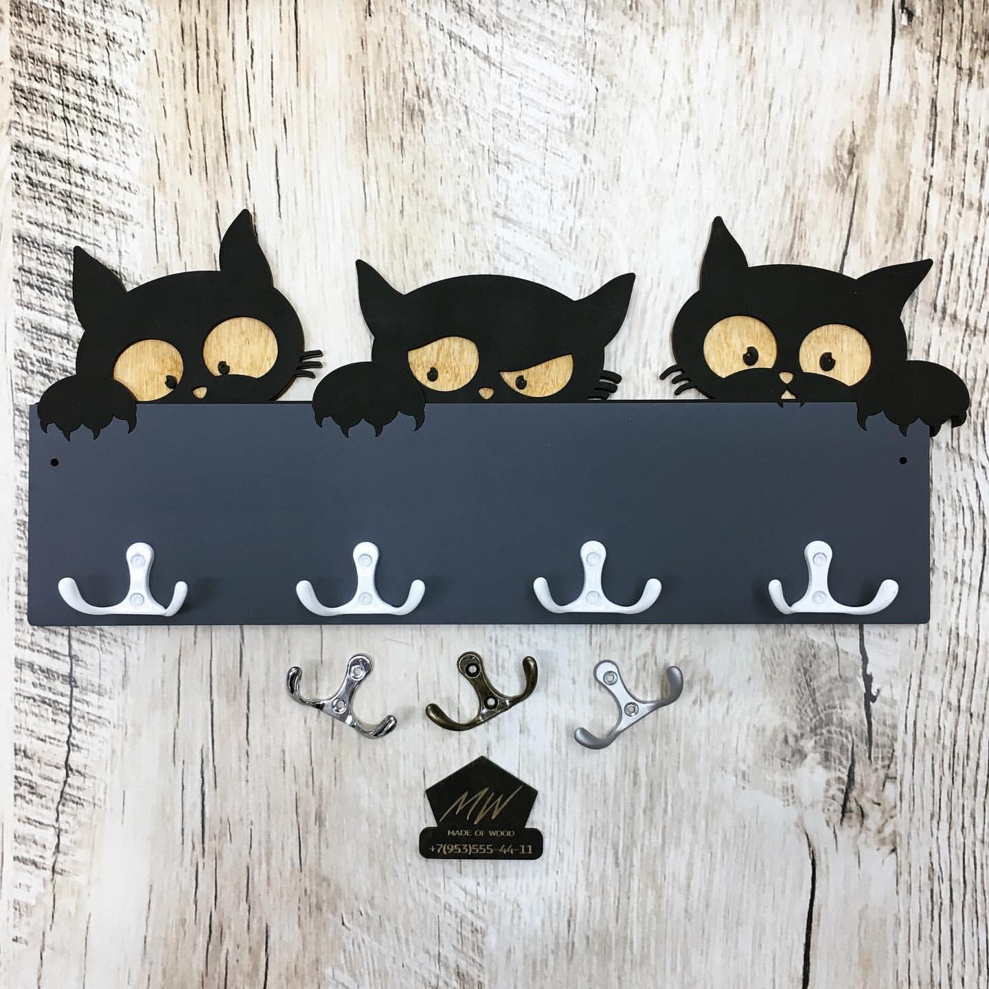 moonwood.rus в LOOKY. #изделияиздерева,#ключница,#коты,#фамильнаяключница,#вешалка,#издерева,#изделияиздереваназаказ,#подарок,#подарокнановоселье. Ключница «Коты», мож...