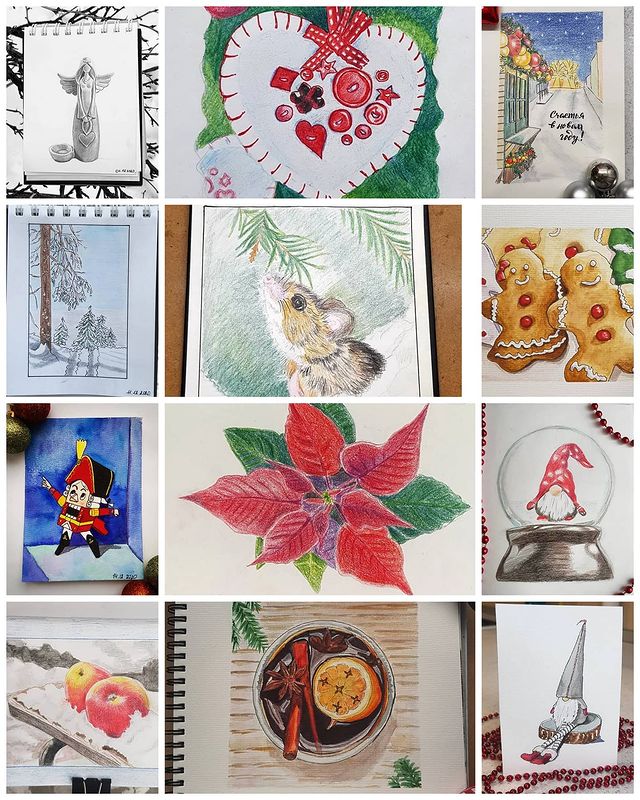 draw_attempts в LOOKY. #скетч_адвент_dreamanddraw_конкурс,#скетч_адвент_dreamanddraw,#мечтай_и_рисуй. Сделала, как смогла ...