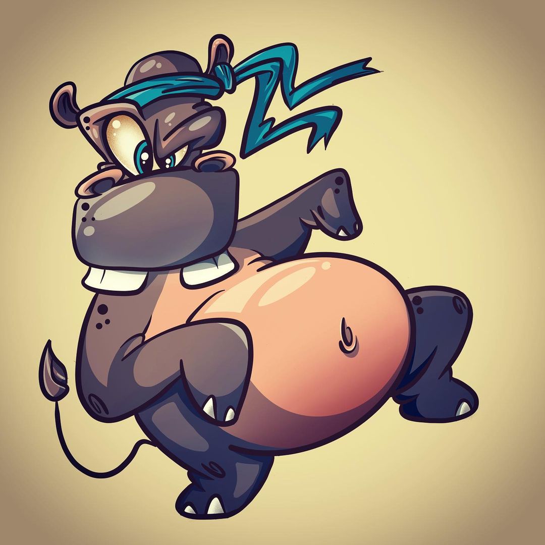 callileo75 in LOOKY. #leo75рисует,#leo75_дидж. Hippo с @beejaydel �...