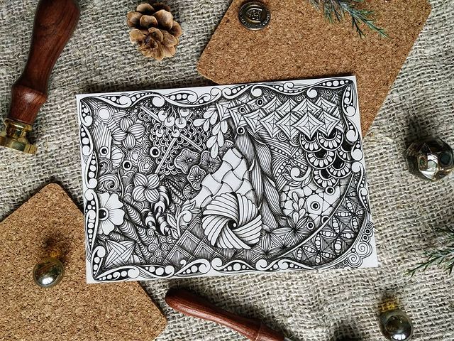 filatoffz_art в LOOKY. #zen,#zenart,#zentangle. Многообразие форм 🖤...