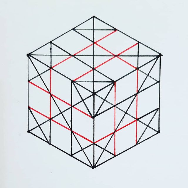 marykot27 в LOOKY. #geometry,#geometric,#cube,#isometric,#blackandred. #geometry #geometric...