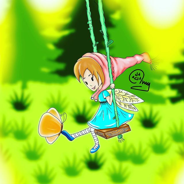 amy_yamy_ly в LOOKY. #рисуюкакмогу#рисуюкакумею#скетч#рисунокнапланшете#арт#фея#девочка#бабочка#качели. #рисуюкакмогу#рисуюк...