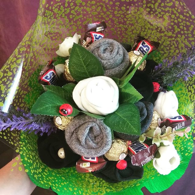 chaotig в LOOKY. #букетсвоимируками,#букетизносков,#23февраля,#подаркиблизким,#мужскойбукет,#творю,#праздник,#ждем8марта. Хотела выложить рань...