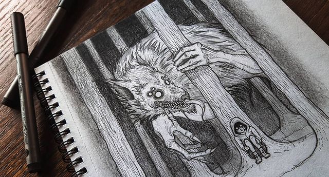 oleg_lll_ in LOOKY. #art,#artist,#grafica,#graficart,#illustration,#illustrator,#handmademaster,#handmade,#scetch,#scetchart,#gothicart,#gothic,#photo,#photographer,#ghost,#darkart,#dark. Пошла череда сказок ...