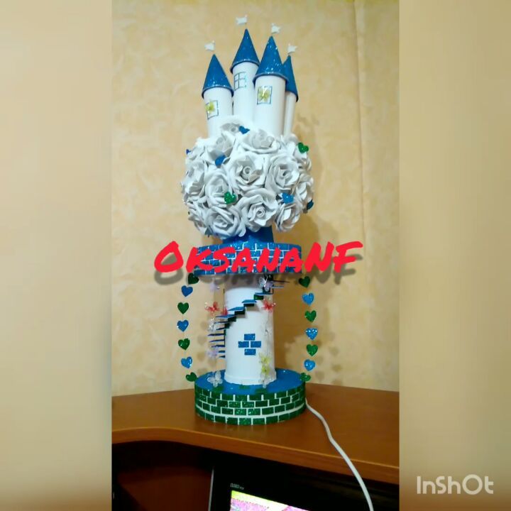 ok_sana5239 в LOOKY. #светильник#изолон#Москва#ручнаяработа#назаказ#ростовые#большиецветы#ростовые👑👑👑. Замок Принцессы)) Ла...