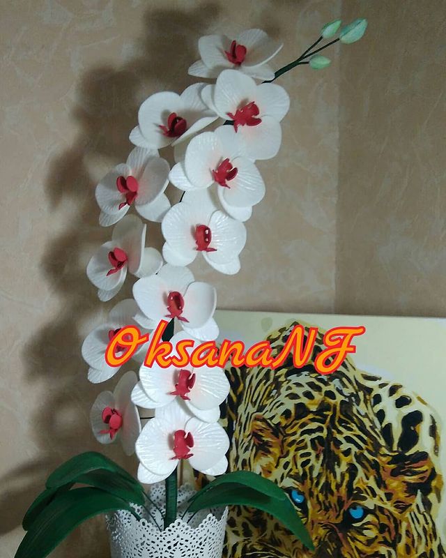 ok_sana5239 в LOOKY. #светильник,#изолон,#Москва,#ручнаяработа,#назаказ,#ростовые,#большиецветы,#Наро-Фоминск. Светильник "Орхидея ...
