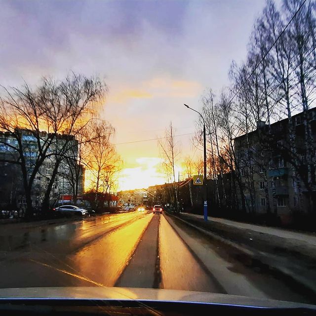 asya_tsaritsina в LOOKY. #закат#вечер#Арзамас. Закат, ты сегодня не...