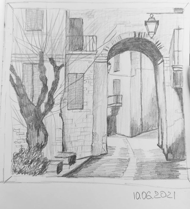 artist_inspirer в LOOKY. #рисунок,#art,#artist,#sketch,#простойкарандаш,#городскойпейзаж,#пейзаж. Рисунок по референсу...
