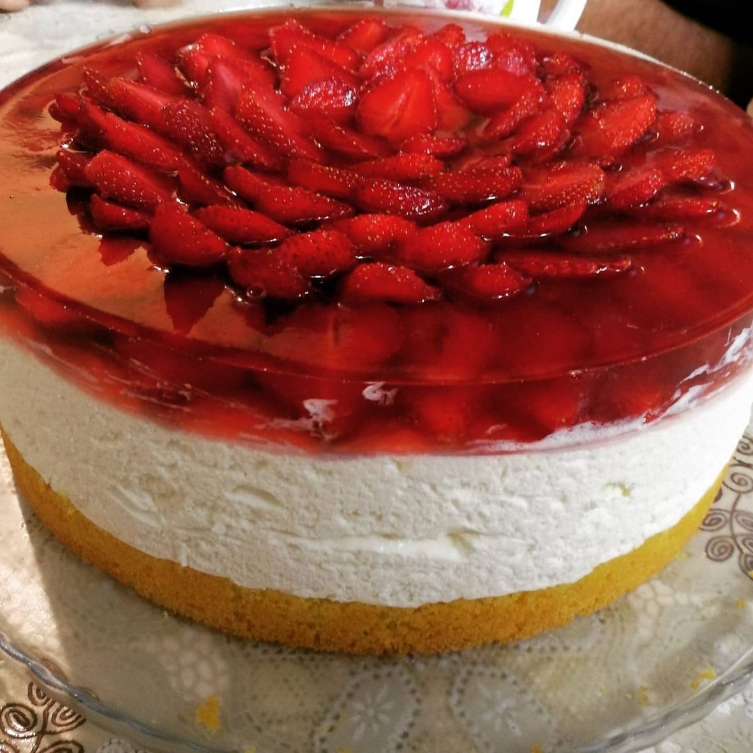 Клубничный чизкейк 😋