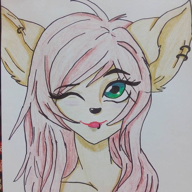fey_from_hell в LOOKY. #фурри,#furry,#모피,#девочка,#girl,#소녀,#рисунок,#Drawing,#그리기. Как вам эта милая фу...
