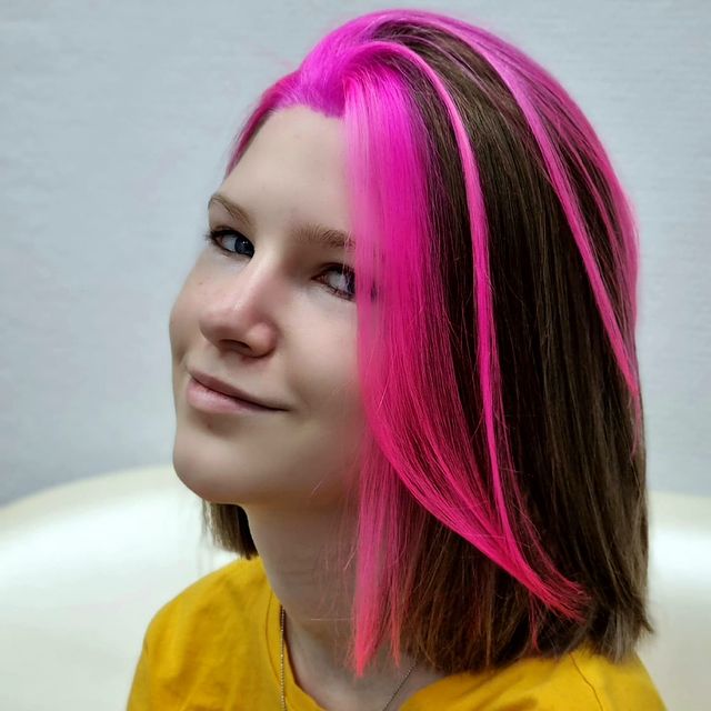 stylist.nika в LOOKY. #StylistNika,#цветноеокрашивание,#розоваячелка. #StylistNika #цветно...