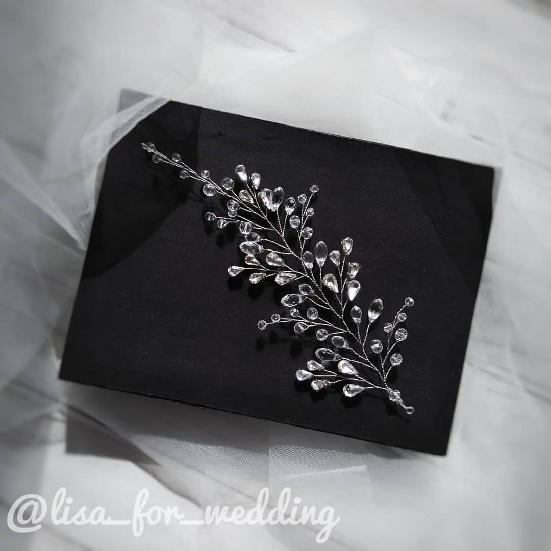 lisa_for_wedding в LOOKY — Веточка с капельками из хрусталя, нежная и лёгкая. Длина 18 