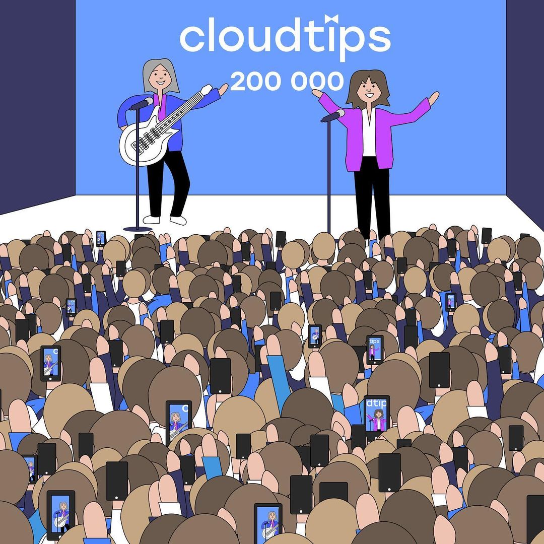 cloudtips в LOOKY — CloudTips отмечает 200 000 пользователей! 

Эта цифра равна 