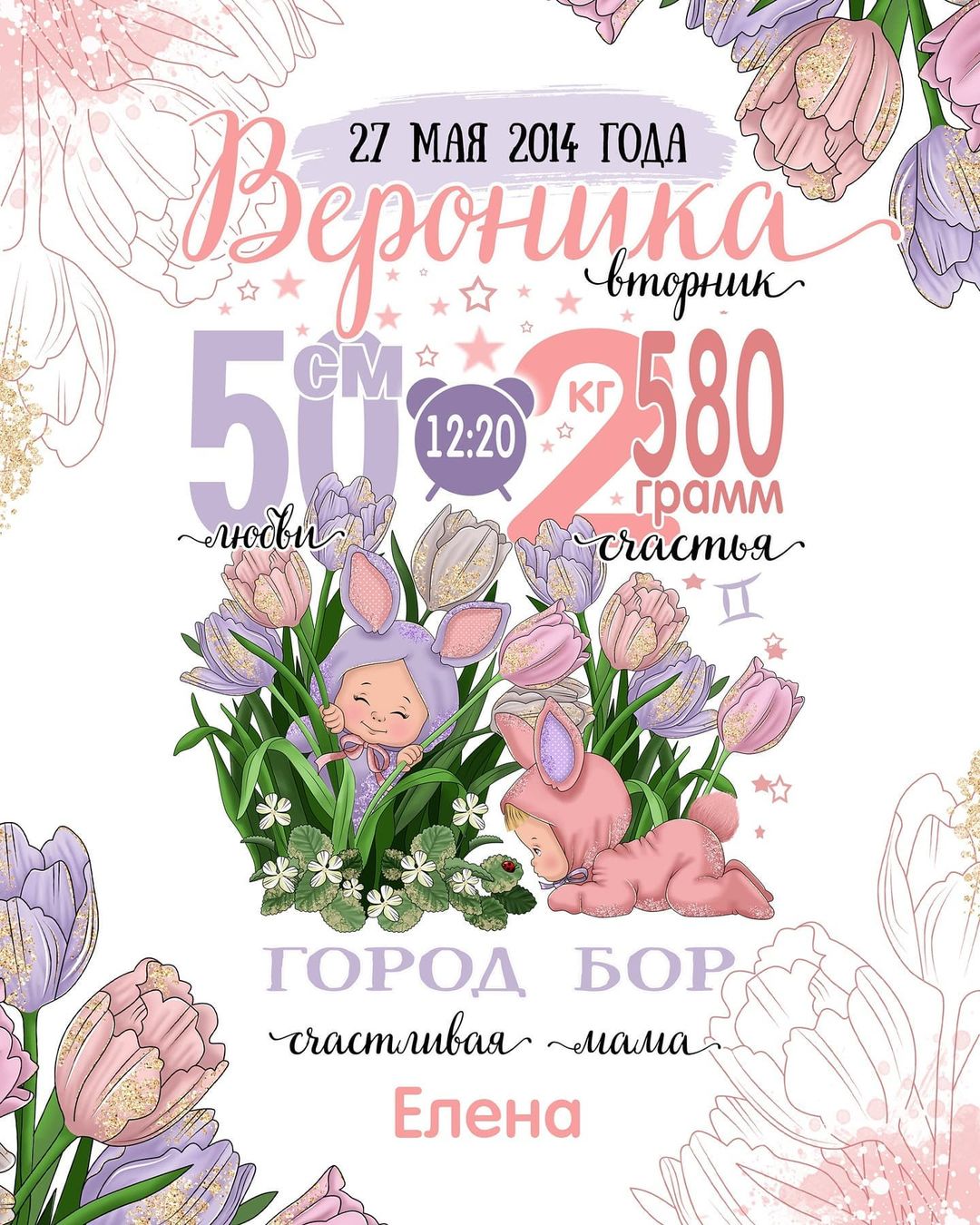elenkiss.art в LOOKY — Метрика дочки 🥰