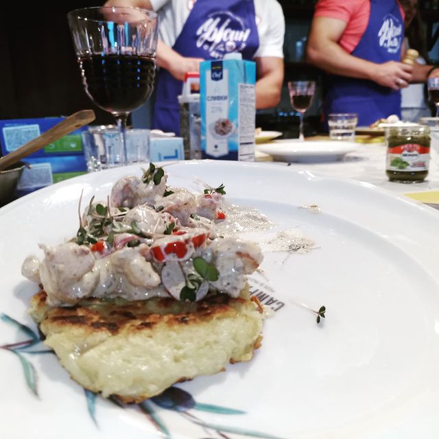 anton.dubinin в LOOKY. #адскаякухня. драники с креветками...