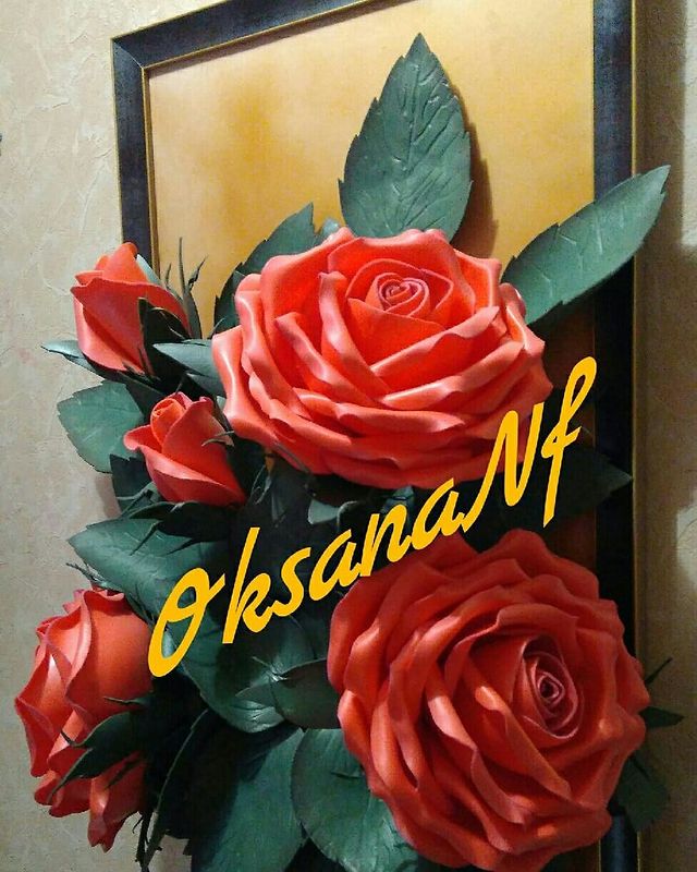 ok_sana5239 в LOOKY. #светильник,#изолон,#Москва,#ручнаяработа,#назаказ,#ростовые,#большиецветы,#НароФоминск,#доставкавлюбойгород,#вышивканазаказ,#пошивнавыписку,#бортикиконверты. Картина с розами в н...