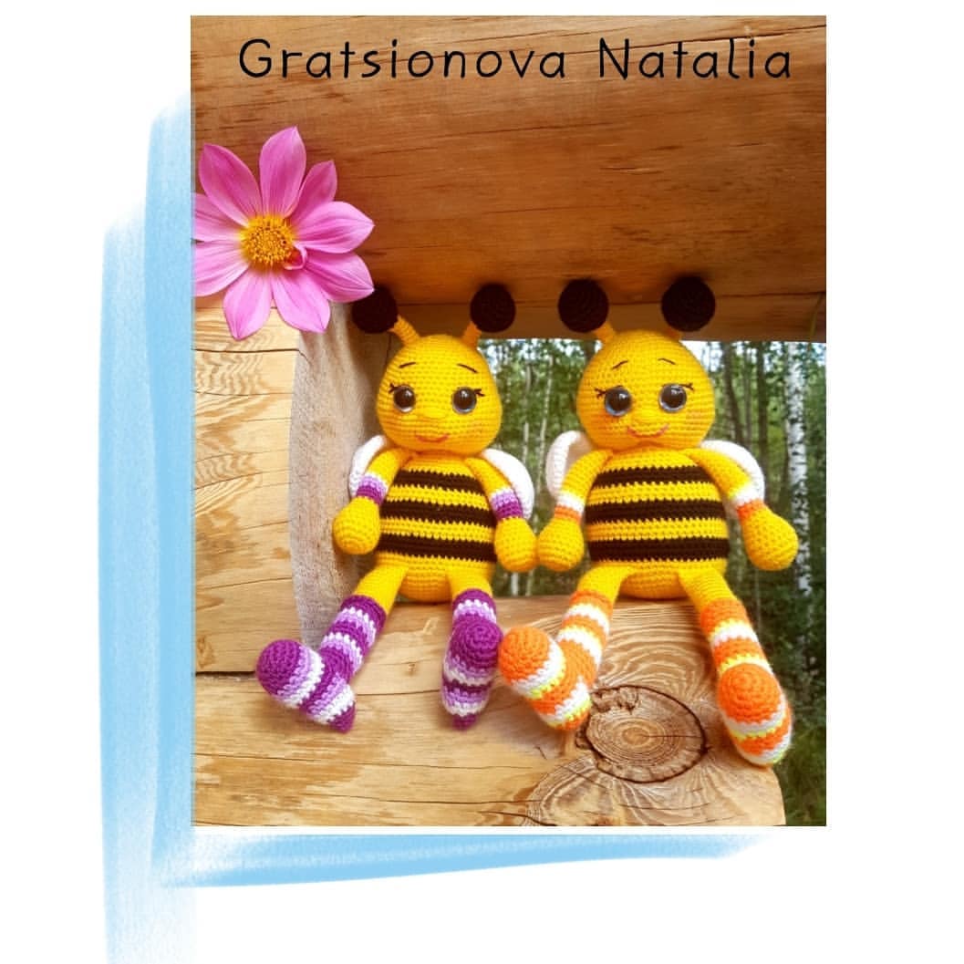 gratsionova_natalia в LOOKY. #вязанныеигрушки,#вяжутнетолькобабушки,#вязанныепчёлки,#амигуруми,#вязанныедрузья,#подарокручнойработы,#вяжукрючком. Пчёлки 

#вязанныеиг...