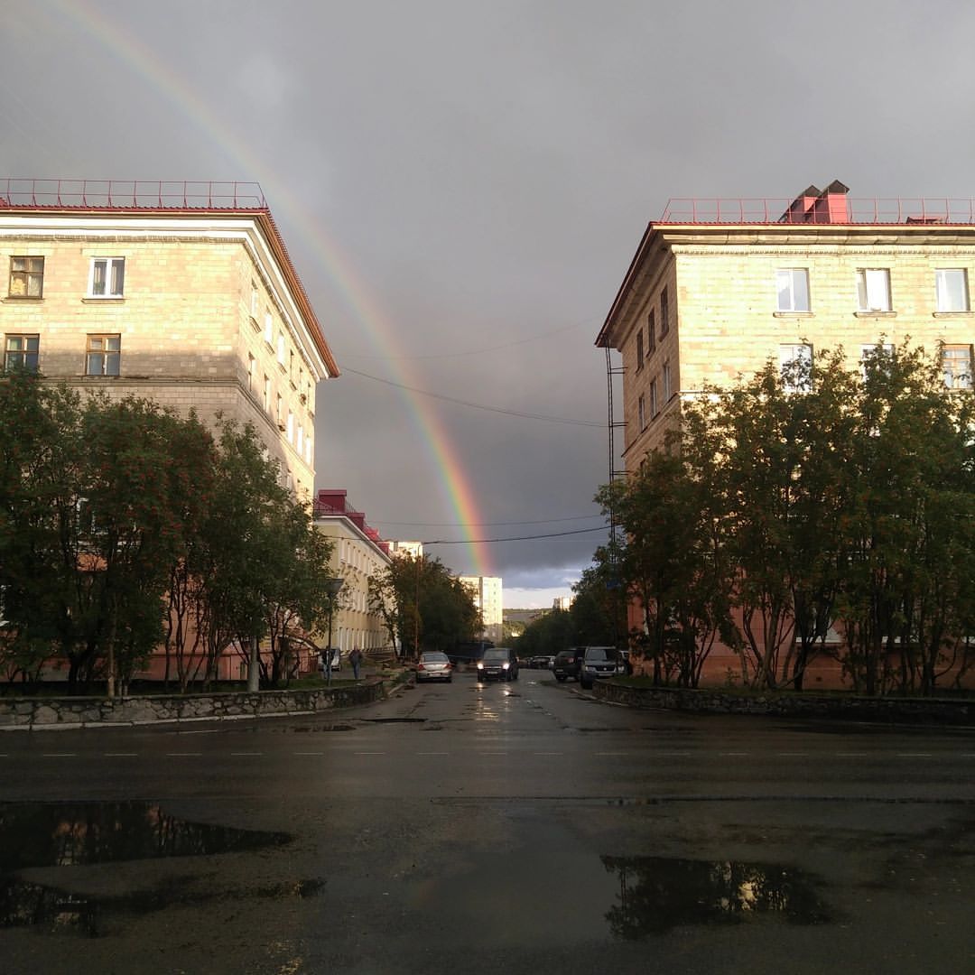 samviclp в LOOKY — 1st September. North. Evening. Clouds. Rainbow.
