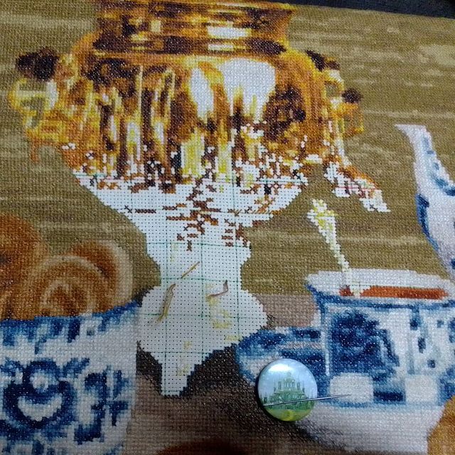 veratroshkova в LOOKY. #вышиваютнетолькобабушки,#золотоеруно,#zolotoeruno,#zilotoeruno_russiansamovar,#crossstitch,#crossstitcher. Вчера(27сентября)рек...