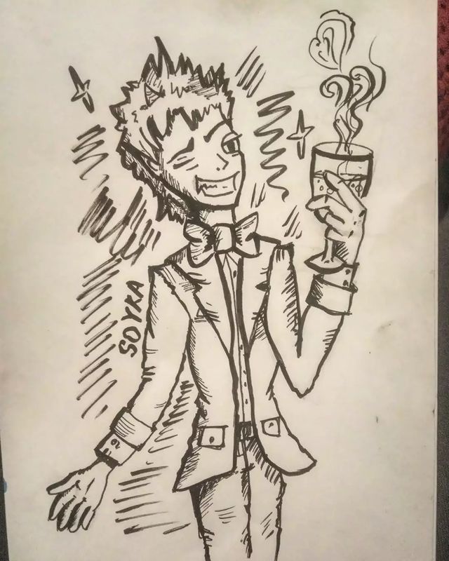 art_soyka_ в LOOKY. #inktober,#inktober2021,#inktoberbest,#suit,#sketchbook,#sketch,#draw,#drawing,#art,#graphicart,#graphic,#demon. Еле успела дорисоват...