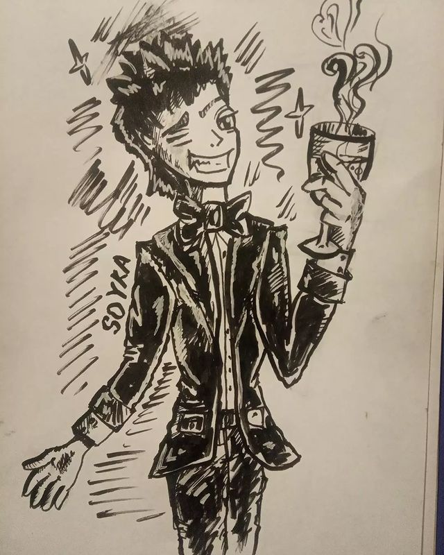 art_soyka_ в LOOKY. #inktober,#inktober2021,#inktoberbest,#suit,#art,#sketchbook. Моя душа не выдержал...