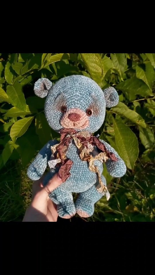 knitted_toys_heart в LOOKY. . Мишка "Мятное капучи...