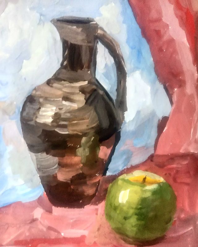 art_soyka_ в LOOKY. #art,#nature,#gouache,#apple,#draw,#drawing,#artwork,#рисунок,#натюрморт,#гуашь. Немного сегодняшних ...