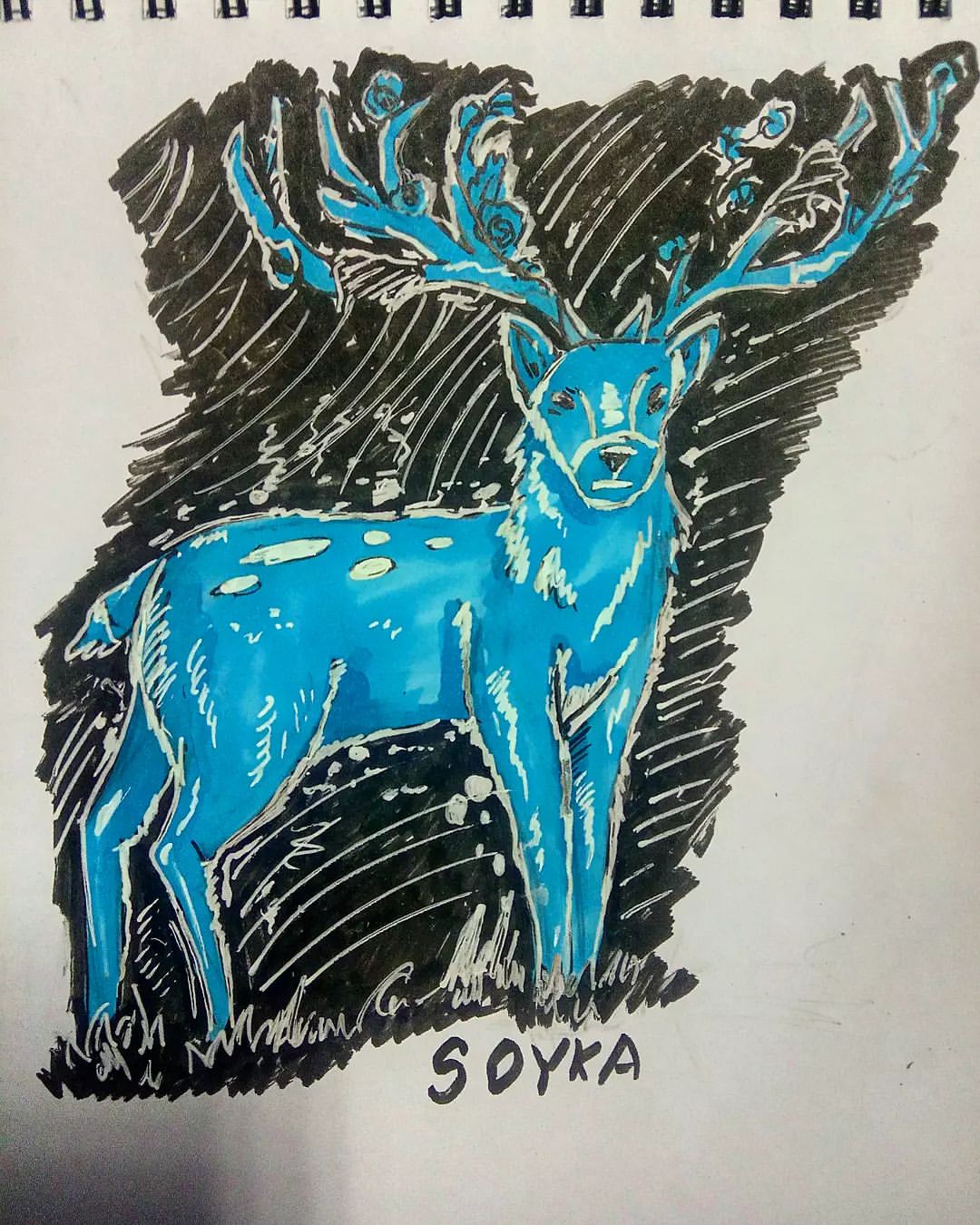 art_soyka_ в LOOKY — @inktober , день 6, тема "дух"
Как-то так в моей голове выгл