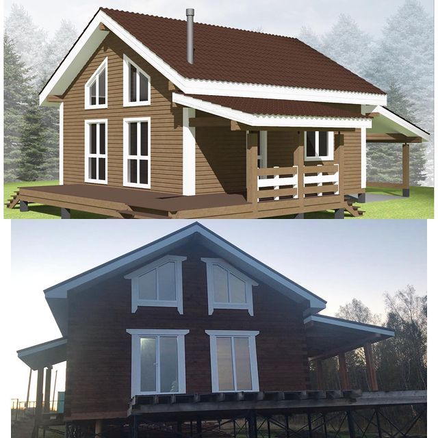 chertobeska в LOOKY. #доммечты,#домизбруса,#томск,#природарядом,#свежийвоздух. От проекта до такого...