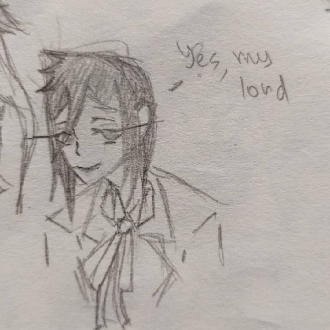 когда недавно посмотрела тёмного дворецкого 💕💕
(П.с. глаз в конце - глазик Себастьяна ❤✨)
