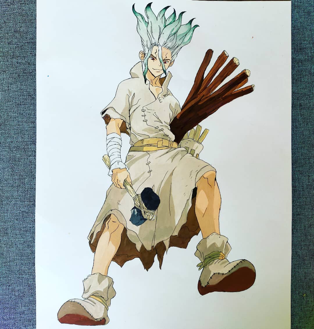Ｄｒ． Ｓｔｏｎｅ
.
.
.
Думаю, те, кто давно на меня подписан, видели, когда был выпущен последний пост, и понимаете, что с того момента прошли тысячелетия... Навязчивая идея нарисовать Сенку вытащила меня из творческого окаменения✨ Серьезно, мне просто захотелось повесить рисунок с Сенку над письменным столом... 
Сенку для меня довольно символичный персонаж, учитывая моё стремление к учёбе и науке за последнее время. Привет тем людям, которые тоже учатся на физмте (ну или химбио, тоже очень научные чуваки)🌟
На данный момент Сенку мой любимый персонаж из аниме на все десять миллиардов процентов🤍💚
. 
. 
. 
#сенку #ишигамисенку #ишигамисенкуарт #докторстоун #докторстоунарт #наука #аниме #физика #химия #千空  #千空石神 #ishigamisenku #senku #senkuishigami #drstoneanime #drstone #drstonemanga #drstoneart #senkuart #ishigamisenkuart #царствонауки #аниме #арт #анимеарт #скетч