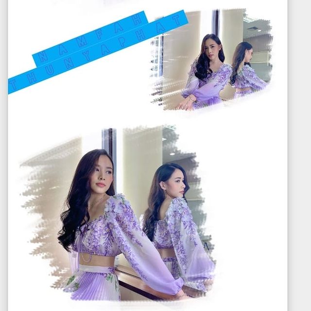 bst_tey в LOOKY. #น้ำฟ้าธัญญภัสร์,#namfah_thunyaphat,#ปิ้งย่างของน้ำฟ้า. น้ำฟ้ากับชุดสีม่วง ส...