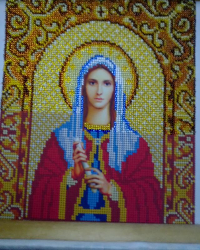 veratroshkova в LOOKY. #вышивкабисером,#подарокдочке,#beadwork. Половина иконы для м...