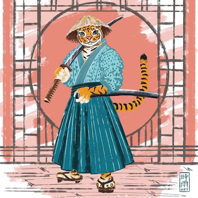 art.by.shigure в LOOKY. #денькрокодила2021,#тигрсамурай,#illustration,#digitalillustration,#digitalillustrator,#bookillustration,#characterillustration,#персонаж. Первое задание для #...