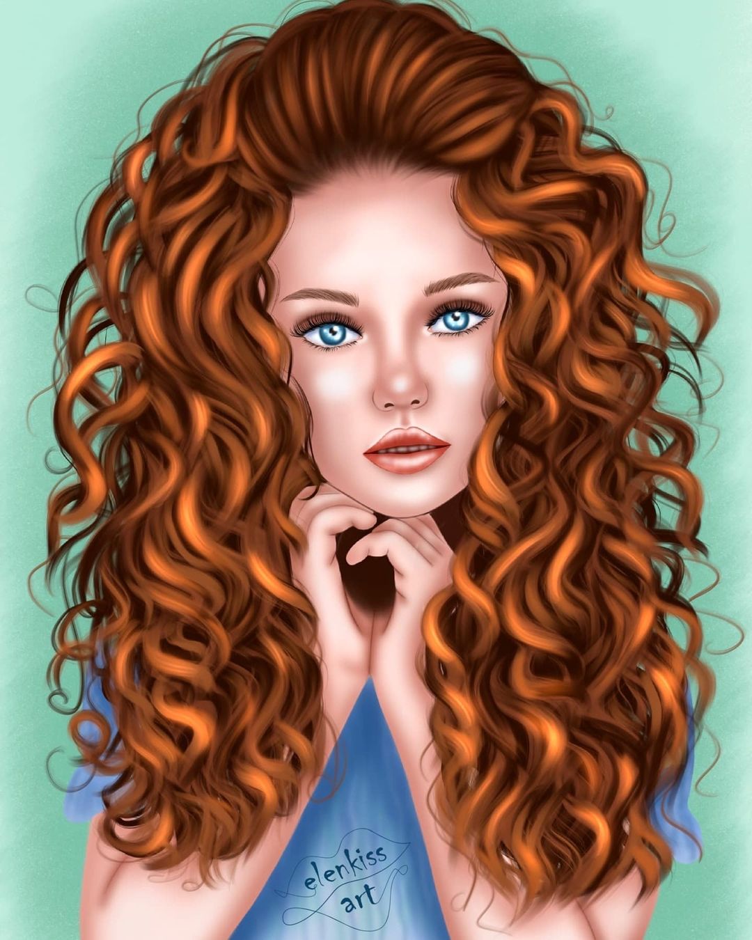 elenkiss.art в LOOKY — Учились рисовать кудряшки на курсе @klevayasova.art 🥰