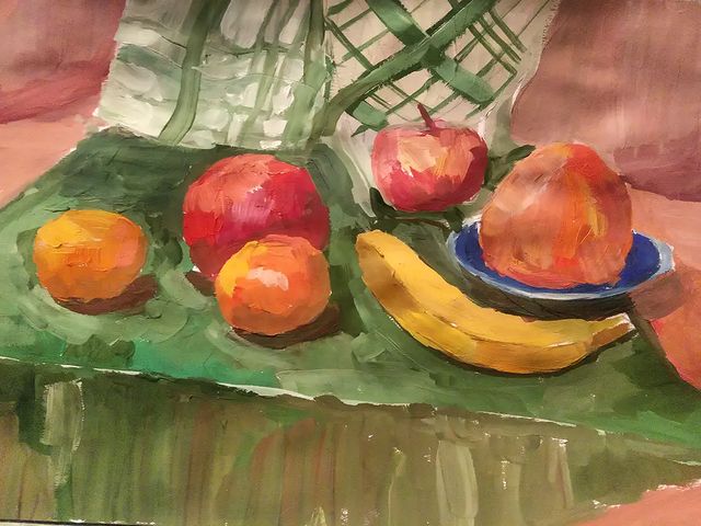 art_soyka_ в LOOKY. #art,#artwork,#stilllife,#fruit,#fruits,#apple,#banana,#gouache,#этюд,#арт,#натюрморт,#рисунок,#живопись. Этюд, формат А3, гуа...