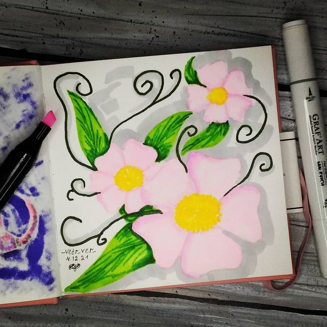 _n_vetr_ в LOOKY. #sketch,#art,#весна,#spring,#арт,#скетч,#рисунки,#хобби. У кого-то зима, а у ...