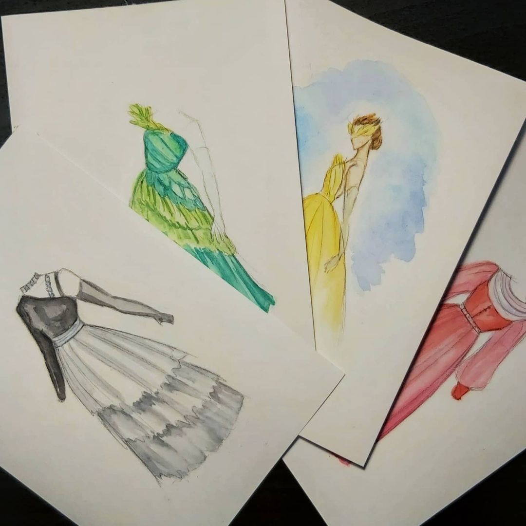 elina__arts_ в LOOKY — #fashion #fashionillustration #sketch #dresses #beauty