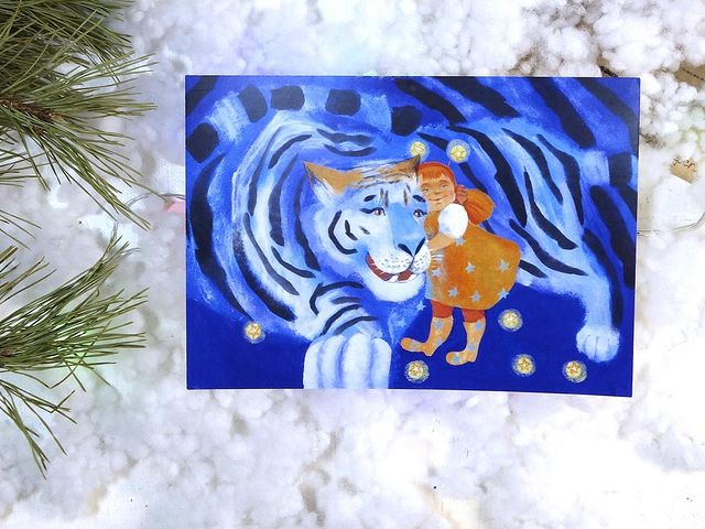 katy_peper_art в LOOKY. #открытка,#новогодняяоткрытка,#символгода2022,#тигр,#новогодняясказка,#иллюстрация,#иллюстратор,#иллюстрацияназаказ,#postcard,#newyear,#illustration,#newyeardecoration,#childrenillustration. Вы знаете как подруж...