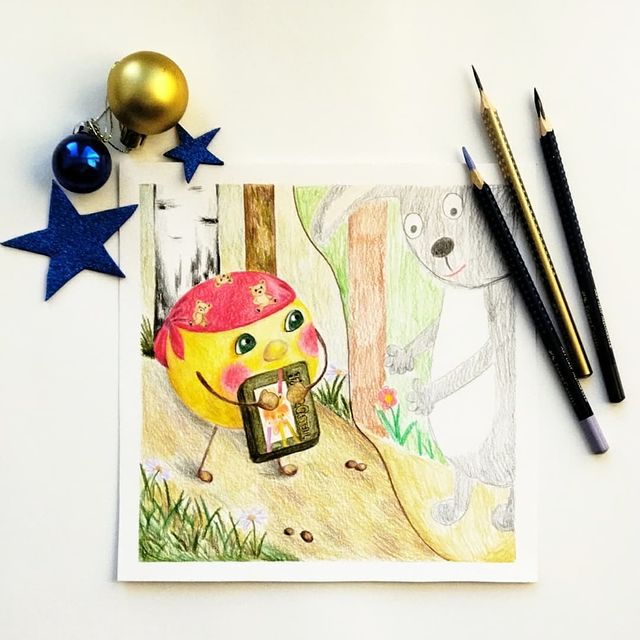 putinaelena_art в LOOKY. #получивподарокотfabercastell,#fabercastell,#рисуюкарандашами,#рисуюкаждыйдень😜🎉🎨,#книжныйиллюстратор,#детскаяиллюстрация,#детскийиллюстратор,#колобок,#сказкаколобок,#bookillustrations. Верю в чудо от добро...