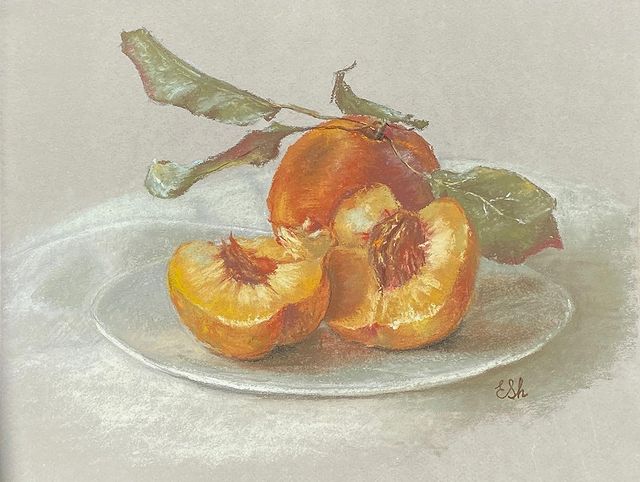 lena_shar_art в LOOKY. #dailypaintworks,#dailypainting,#pastelcolors,#pastel,#art,#drawing,#pastelart,#artwork,#artistsoninstagram,#painting,#fruitart,#artoftheday,#instaart,#draw,#sketchbook,#arts,#instagood,#artlovers,#sketching,#originalart,#peaches,#stilllife,#kitchendecor,#elenasharapova,#commissionart,#customart,#dpw. Soft Pastel on paper...