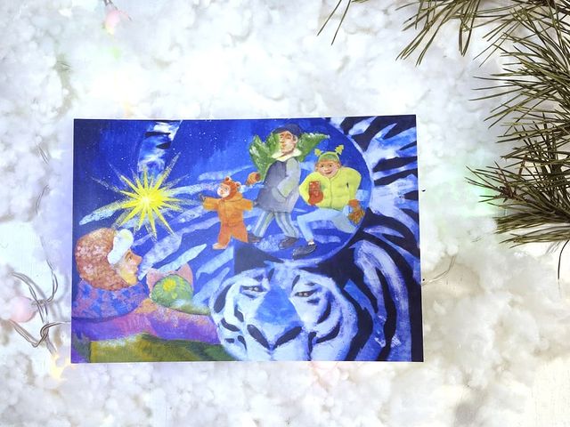 katy_peper_art в LOOKY. #новогодняяоткрытка,#новогодняяиллюстрация,#новогоднеенастроение,#открытка,#иллюстрация,#иллюстрацияназаказ,#postcard,#newyear,#posterdesign,#illustrationartists,#illustrator,#childrenillustration,#tiger. Новый год наполнен н...