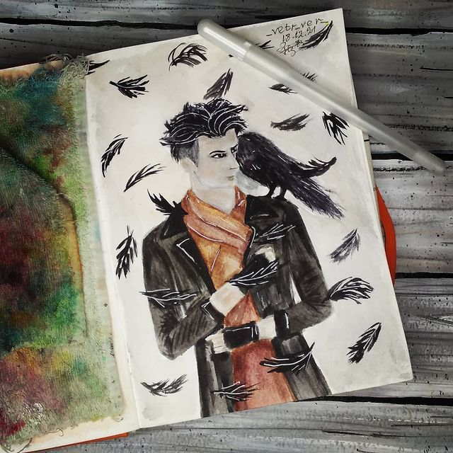 _n_vetr_ в LOOKY. #арт,#скетч,#sketh,#art,#шестеркаворонов,#shadowandbone,#теньикость,#netflix,#sixofcrows,#hobby,#хобби,#набросок,#казбреккер,#kazbrekker. ✴️Парню, которого вс...