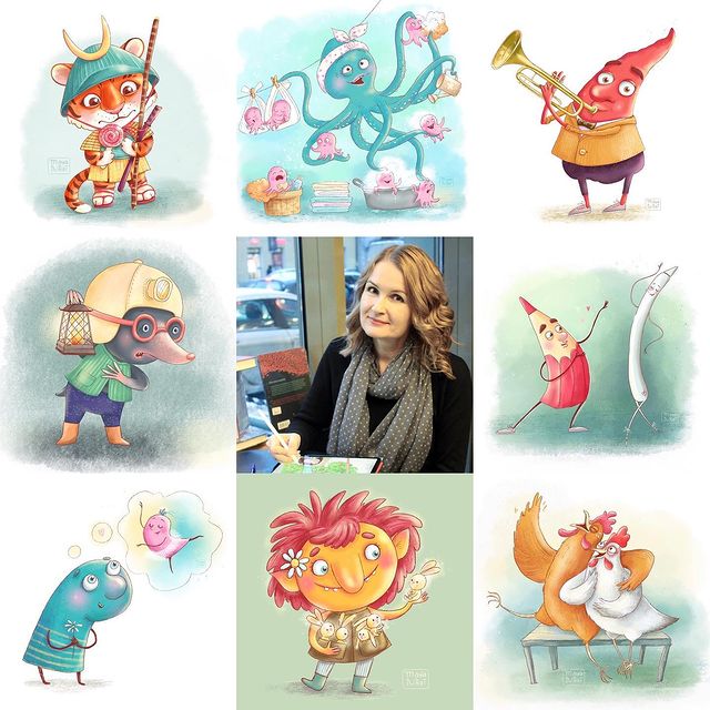maya_ivart в LOOKY. #денькрокодила2021,#денькрокодила_artvsartist,#artvsartist2021,#artvsartist,#childrenillustrator. Итоговый коллаж крут...