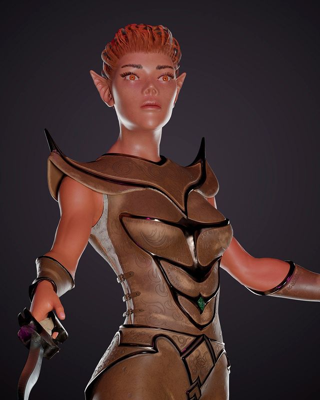 _inthreed_ в LOOKY. #3dmodeling,#орк,#3д,#gameready,#sculpting,#скульптинг,#3дмодель,#ork,#substancepainter,#эльфы,#эльф,#elf. Game-ready character...